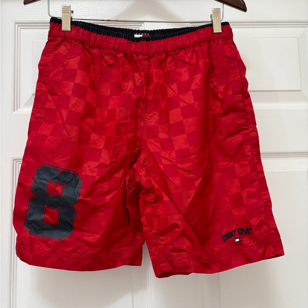 Tommy Hilfiger Red Athletic Shorts